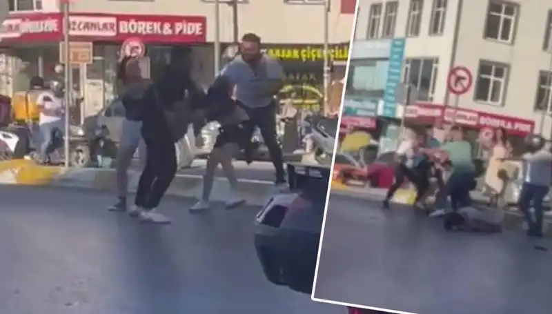 Esenyurt'ta Motosikletli İki Kadına Şok Eden Saldırı!