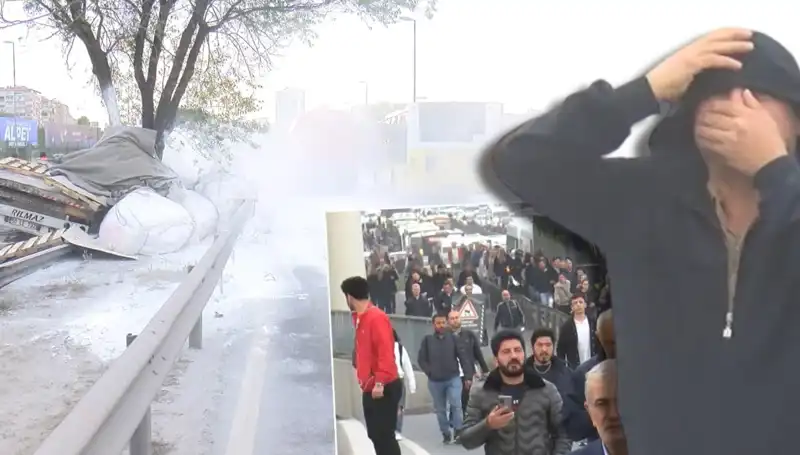 D-100'de Şok Trafik Kazası: Alçı Yüklü TIR'dan İnanılmaz Manzaralar